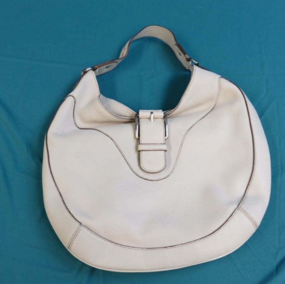 Michael Kors white leather purse